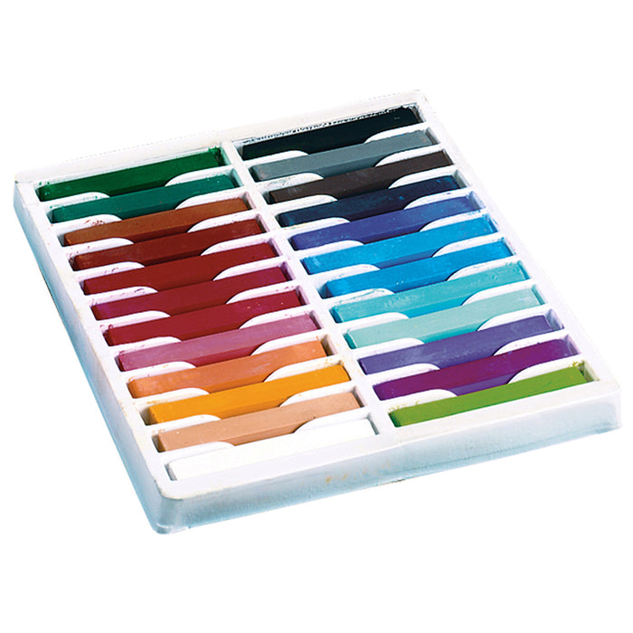 SQUARE ARTIST PASTELS 24 ASSORTED