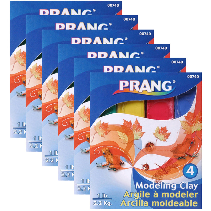 (6 EA) PRANG MODELING CLAY ASSORTED