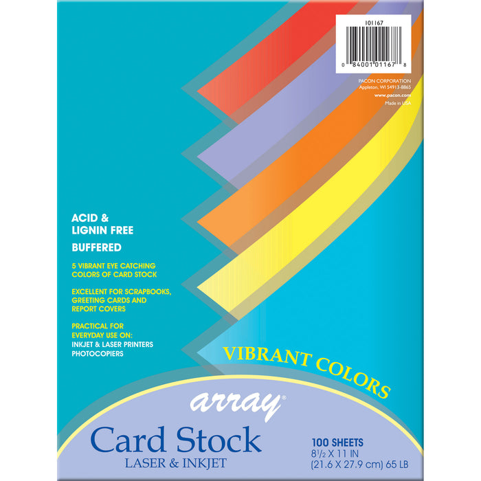 ARRAY CARD STOCK VIBRANT 100 SHT