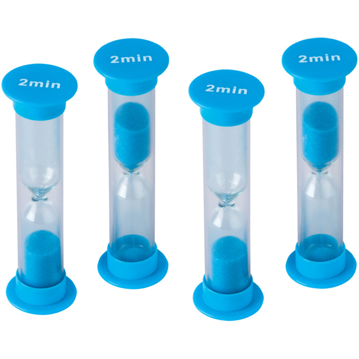 SMALL SAND TIMER 2 MINUTE 4 PK