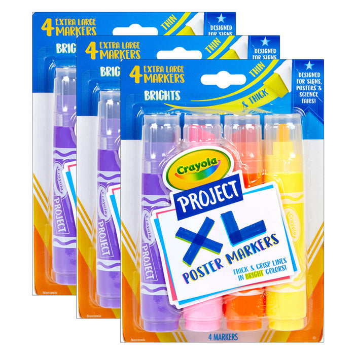 (3 PK) PROJECT 4CT XL MARKERS