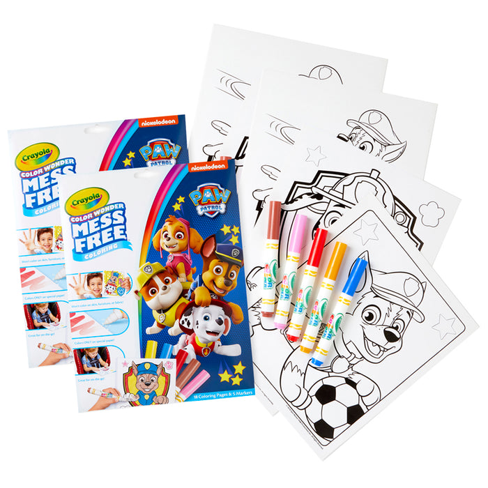 (2 ST) COLORING PAD & MARKERS PAW