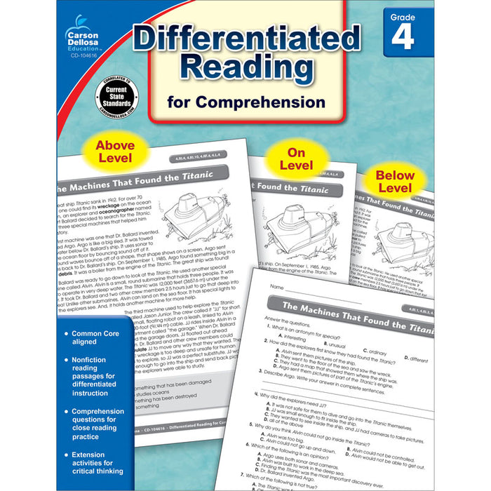 GR 4 DIFFERENTIATED READING FOR