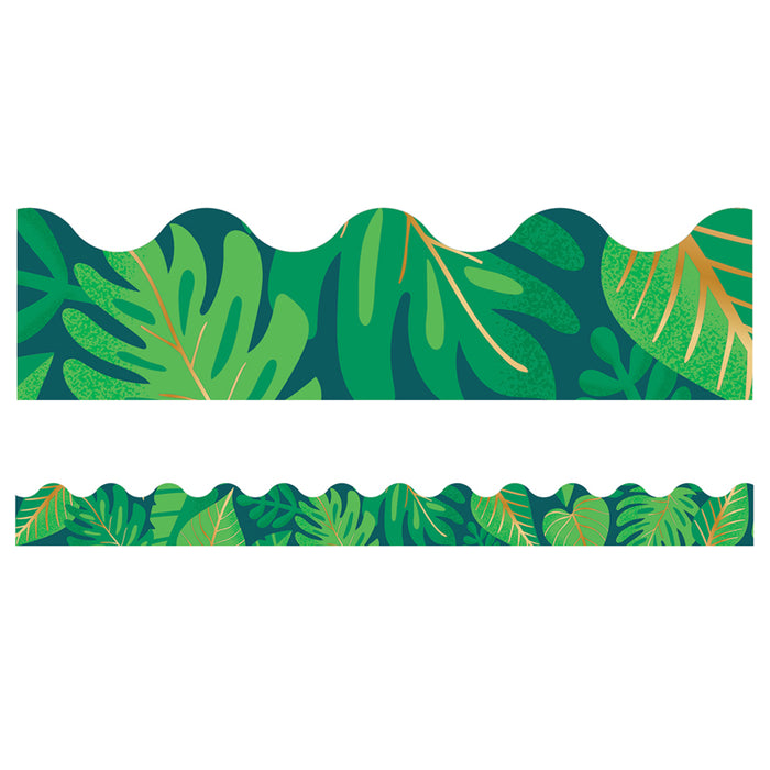 (6 PK) TROPICAL LEAVES SCALLOPED