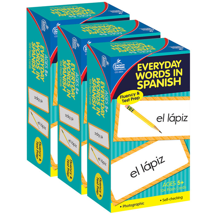 (3 PK) FLASH CARDS EVERYDAY WORDS
