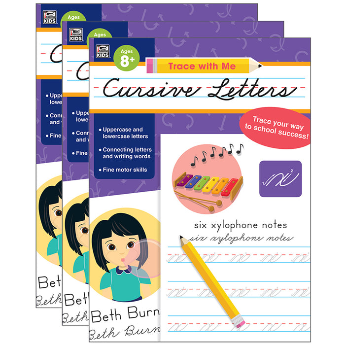 (3 EA) TRACE WITH ME CURSIVE LETTRS