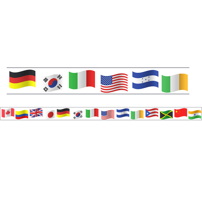 (2 PK) WORLD FLAGS THEME MAGNETIC