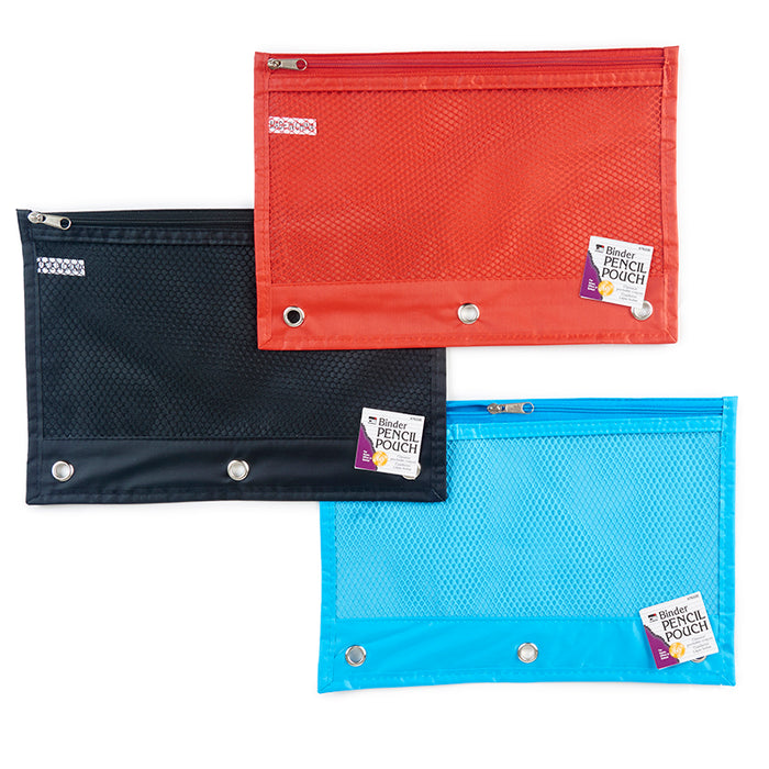 24ST ASSTED PENCIL POUCH 1 POCKET