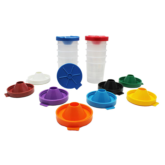 NO SPILL PAINT CUPS 10/PK DUAL LID