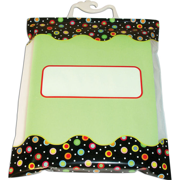 DOTS ON BLACK STORAGE BAGS 6 PACK
