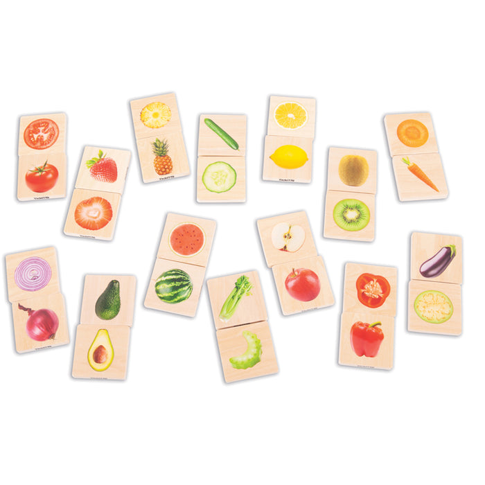 WOODEN FRUIT & VEGETABLE MATCH