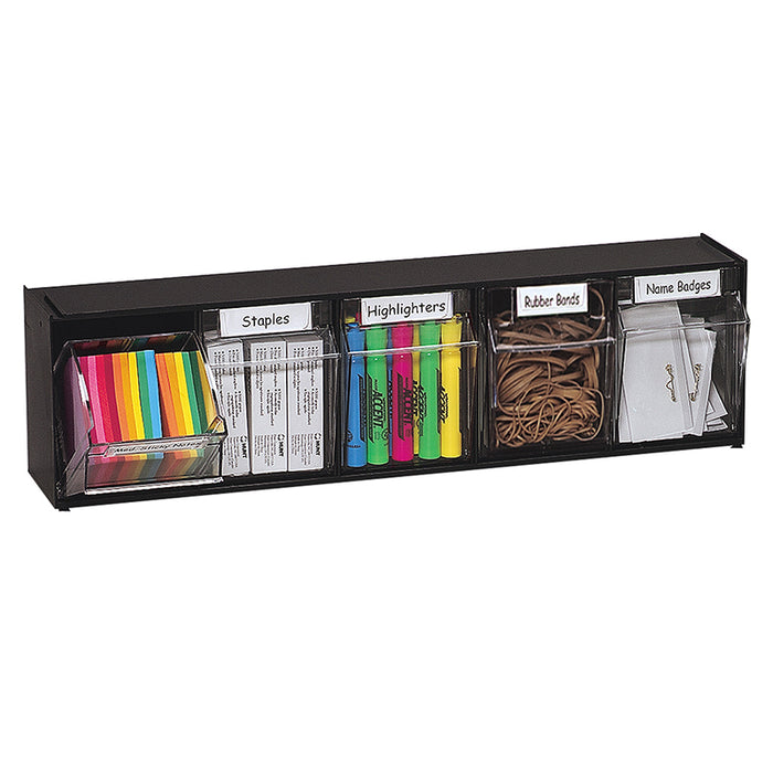 TILT BIN INTERLOCKING 5 UNIT BLK