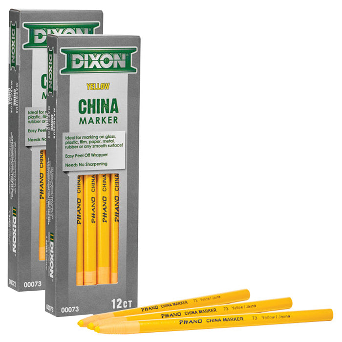 (2 PK) PHANO CHINA MARKERS YELLOW