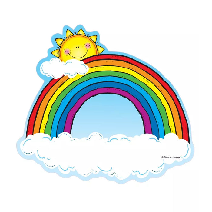 (6 PK) CUT OUTS RAINBOWS