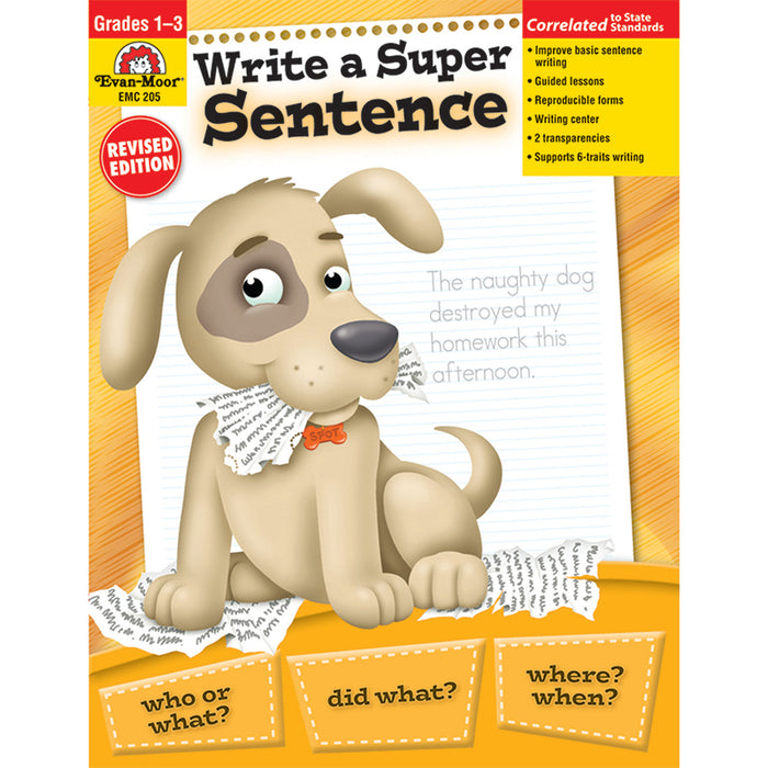 WRITE A SUPER SENTENCE GR 1-3