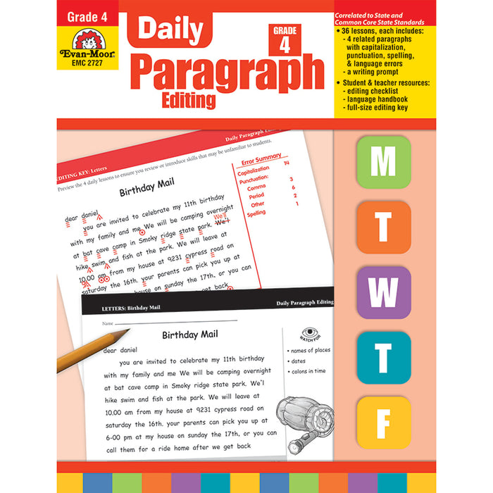 DAILY PARAGRAPH EDITING GR 4