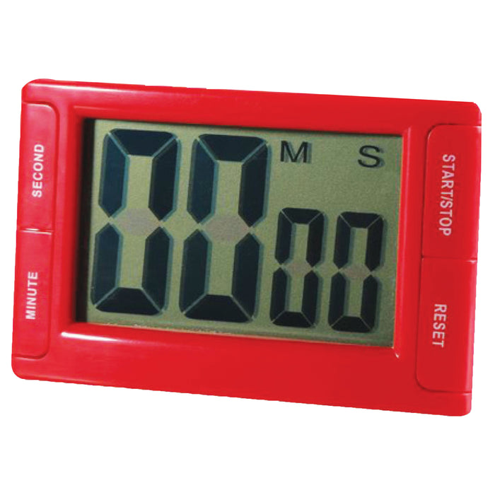 Big Red Digital Timer 3.75" x 2.5" with Magnetic Backing and Stand, Pack of 2