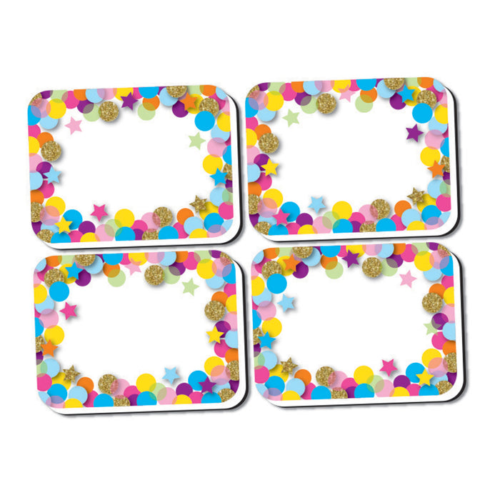 Non-Magnetic Mini Whiteboard Erasers, Confetti, Pack of 30