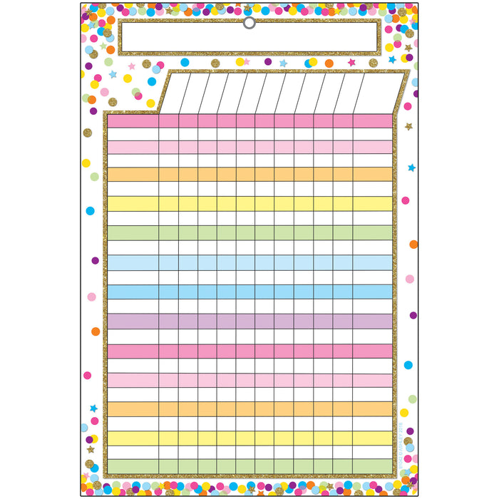 Confetti Dry Erase Incentive Chart, Pack of 6