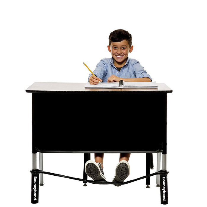 Bouncybands® for Extra-Wide School Desks, Black Tubes