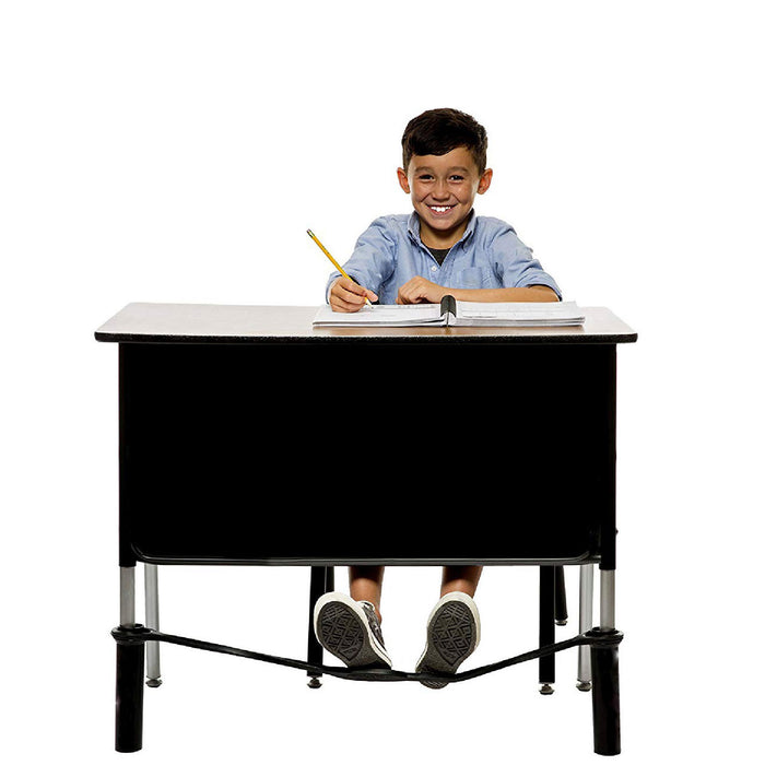 Bouncybands® for Extra-Wide School Desks, Black Tubes