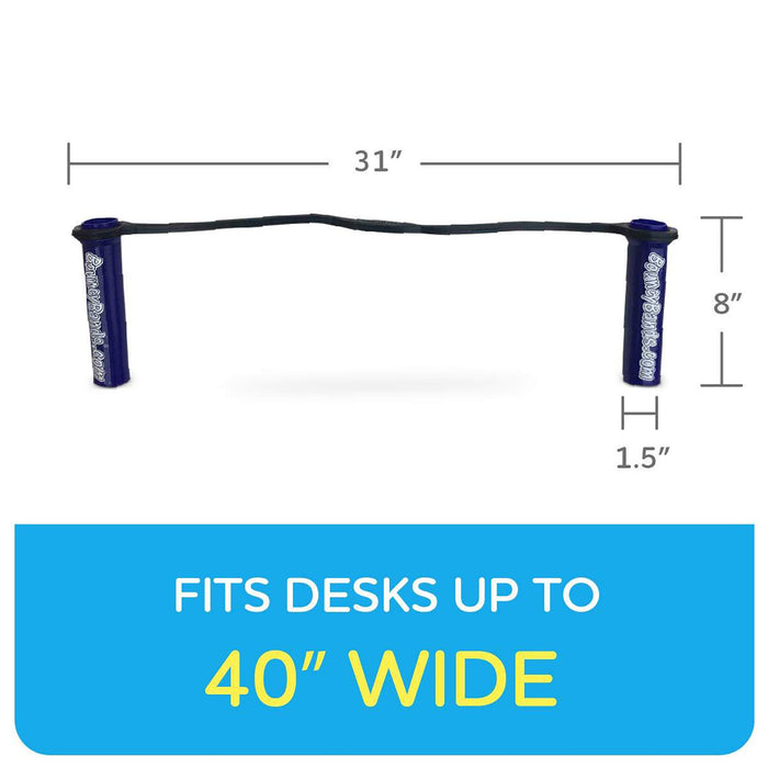 Bouncybands® for Extra-Wide School Desks, Blue Tubes