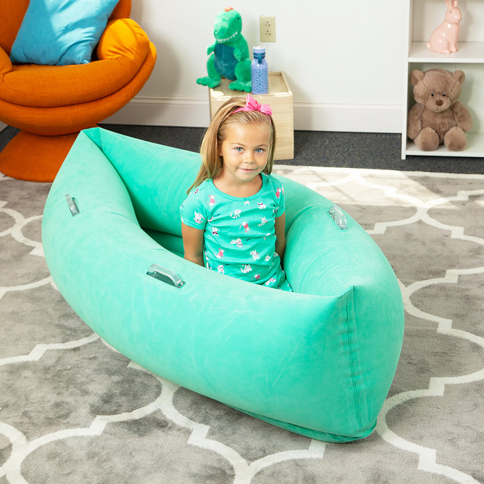 Comfy Hugging Peapod Sensory Pod, 48", Ages 3-6 Up to 4 Feet Tall, Green