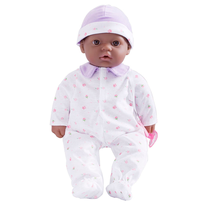 La Baby Soft 16" Baby Doll, Purple with Pacifier, African-American