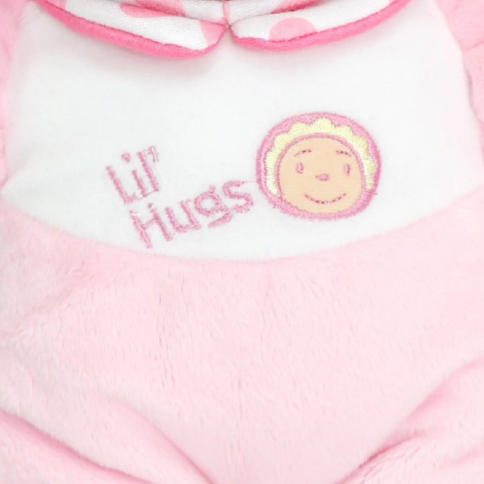 Lil' Hugs Baby's First Soft Doll, Vinyl Face, Pastel Outfits with Rattle, 12" Caucasian