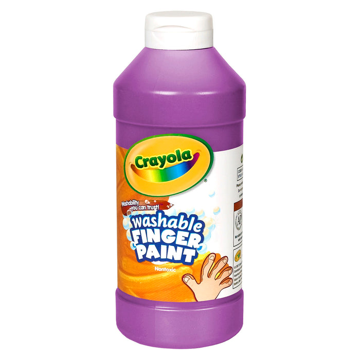 Washable Finger Paint, Violet, 16 oz. Bottle, Pack of 3