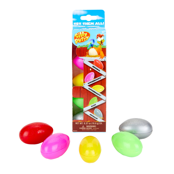 Silly Putty Eggs Party Pack, 5 Per Pack, 3 Packs