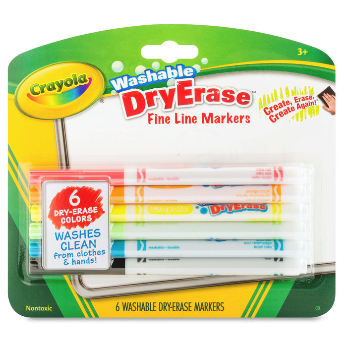 Washable Dry Erase Markers, 6 Per Box, 6 Boxes