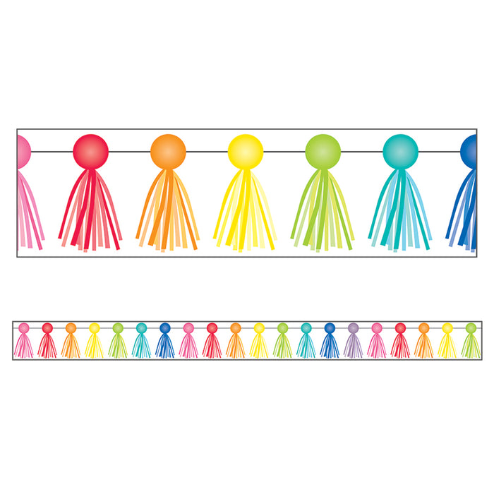 (6 PK) TASSEL STRAIGHT BORDERS