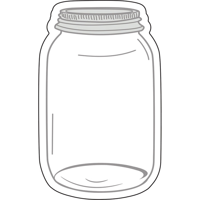 Industrial Chic Mason Jars Cut-Outs, 36 Per Pack, 3 Packs