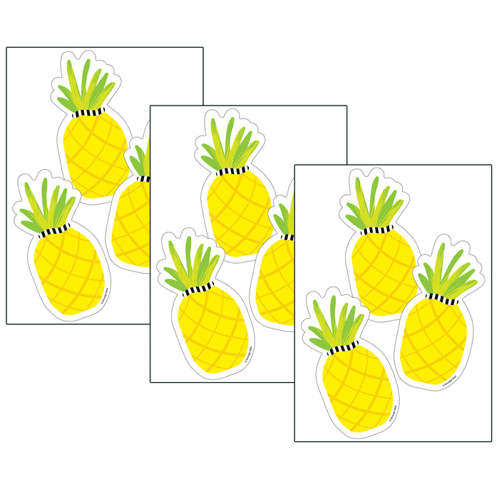 (3 PK) TROPICAL PINEAPPLE CUT-OUTS