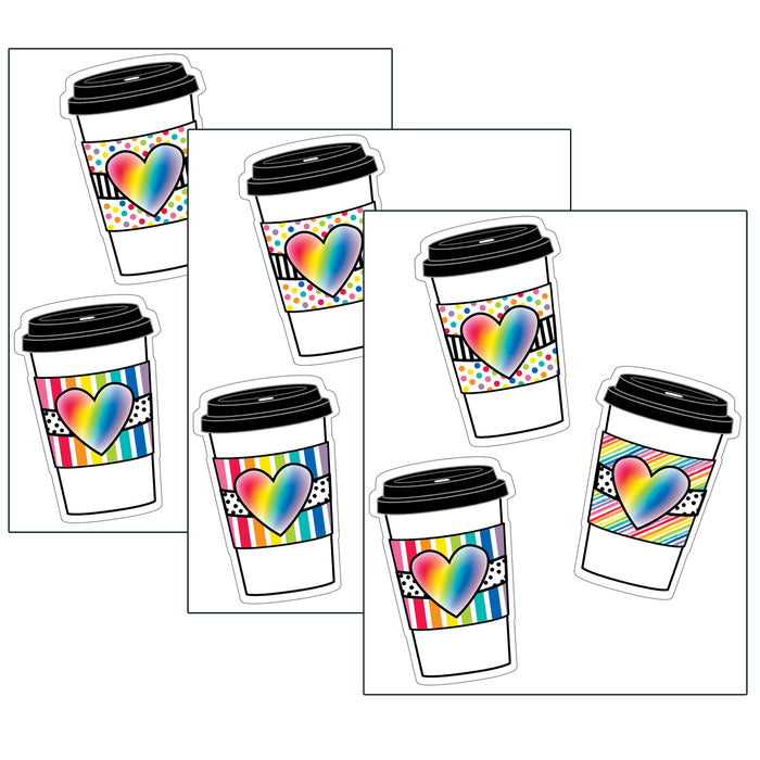 (3 PK) RAINBOW TO-GO CUPS CUT-OUTS