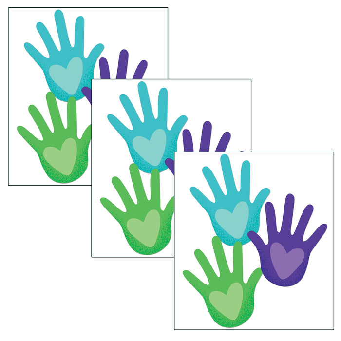 (3 PK) ONE WORLD HANDS W/ HEARTS