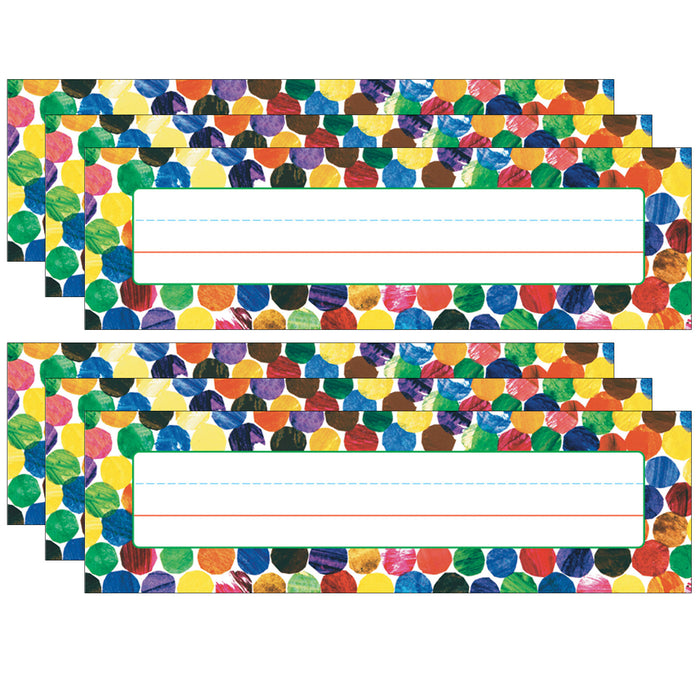 Eric Carle Dots Desk Nameplates, 36 Per Pack, 6 Packs