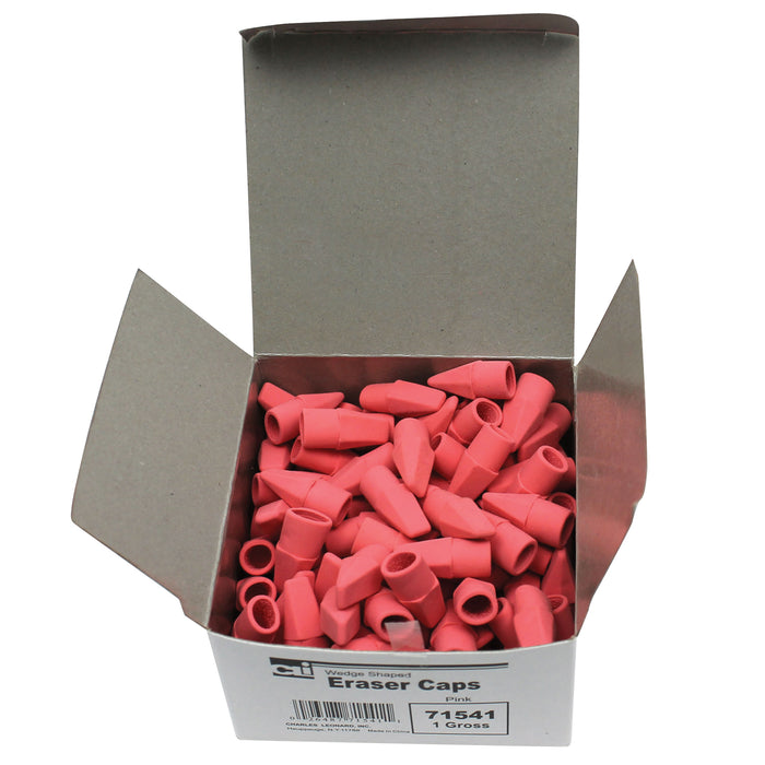 Eraser Caps, Pink, 144 Per Box, 6 Boxes