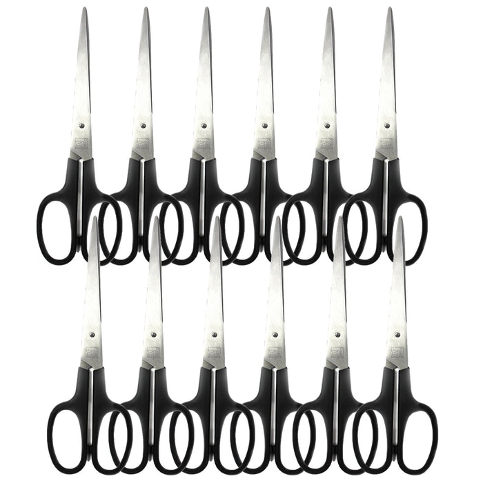 Stainless Steel Shears, 7" Straight, Pack of 12