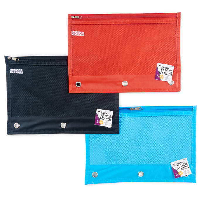24ST ASSTED PENCIL POUCH 1 POCKET