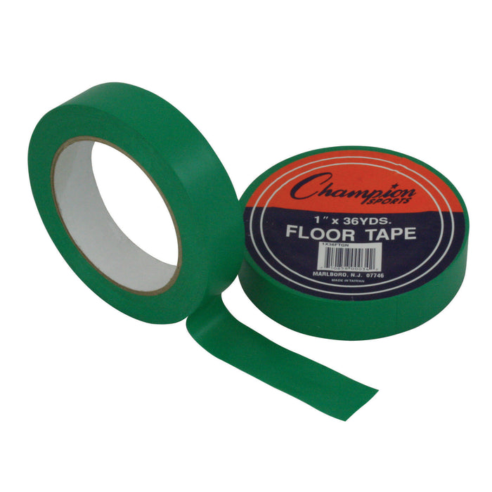 Floor Marking Tape, 1" X 36 yd, Green, 6 Rolls