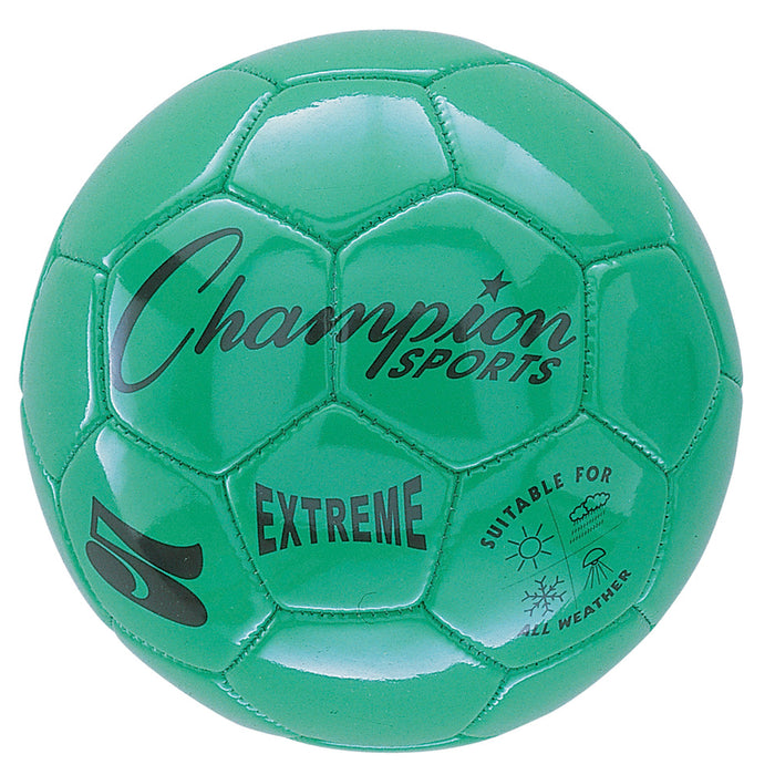 Extreme Soccer Ball, Size 5, Green, Pack of 2