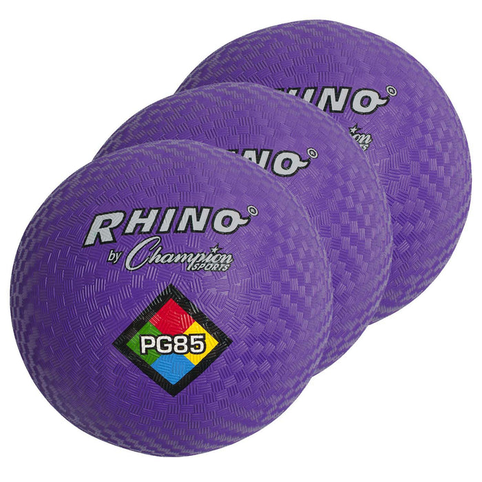 Playground Ball, 8-1-2", Purple, Pack of 3
