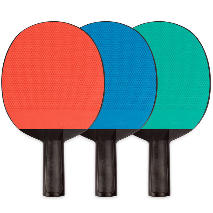 Plastic Rubber Face Table Tennis Paddle, Pack of 6