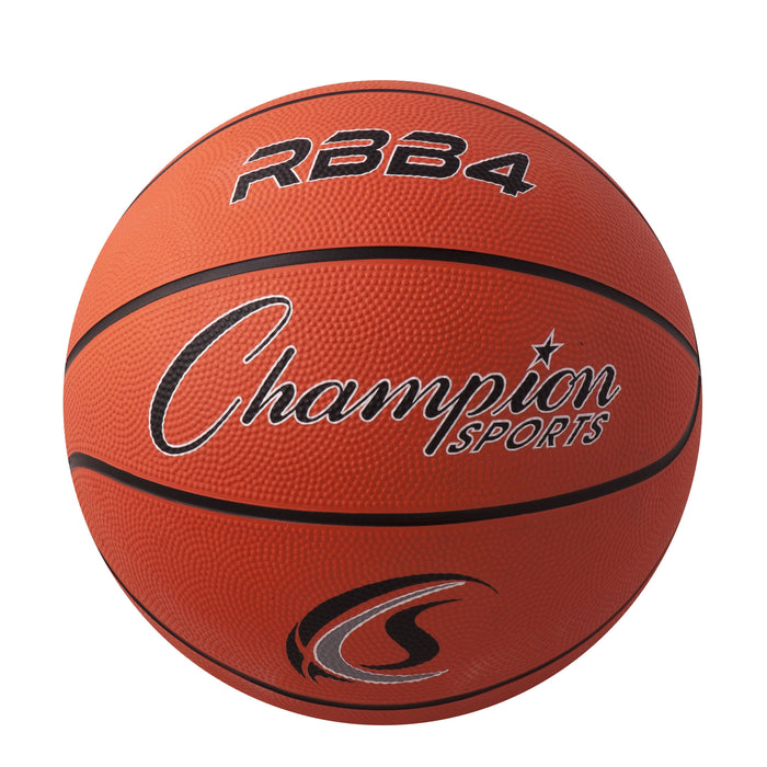 Intermediate Rubber Basketball, Size 6, Orange, Pack of 2