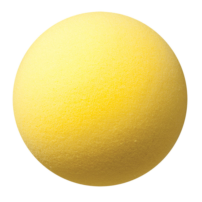 Uncoated Regular Density Foam Ball, 7", Yellow, Pack of 3