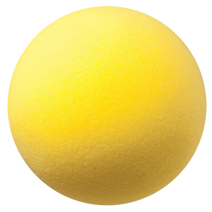 Uncoated Regular Density Foam Ball, 8-1-2", Yellow, Pack of 2