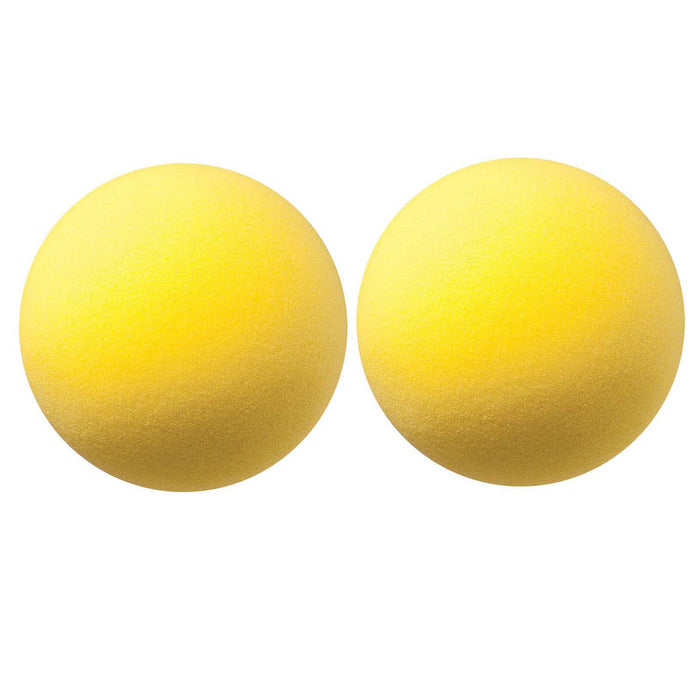 Uncoated Regular Density Foam Ball, 8-1-2", Yellow, Pack of 2