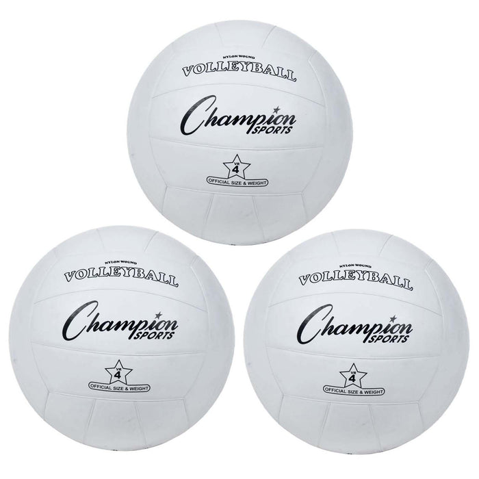 Rubber Volleyball, Official Size, Pack of 3